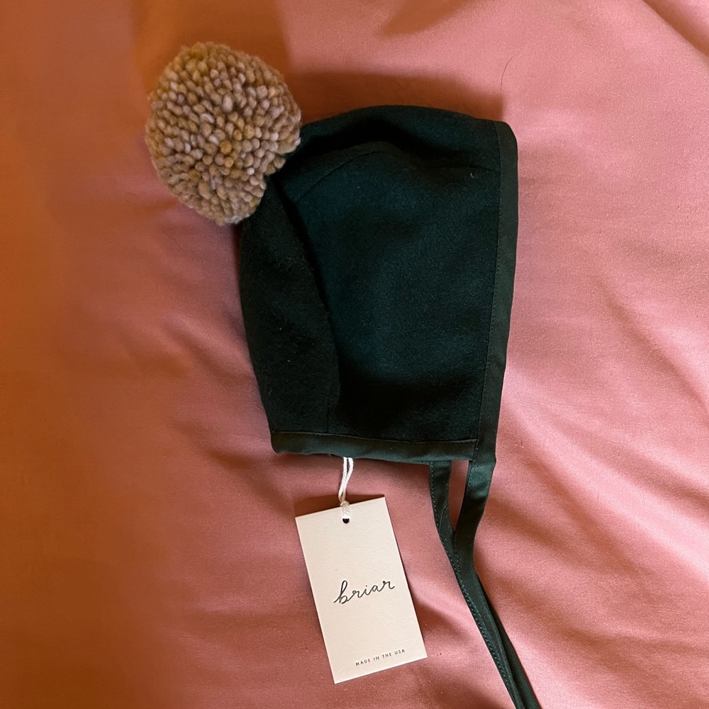 Briar Baby Forest Green Bonnet